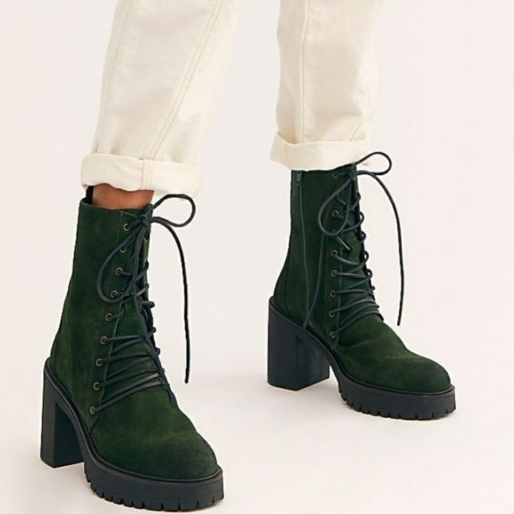Free People Suede Dylan Lace-up Boot